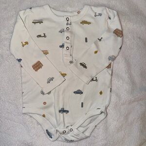 Pehr Long-Sleeve Onesie Rush Hour print